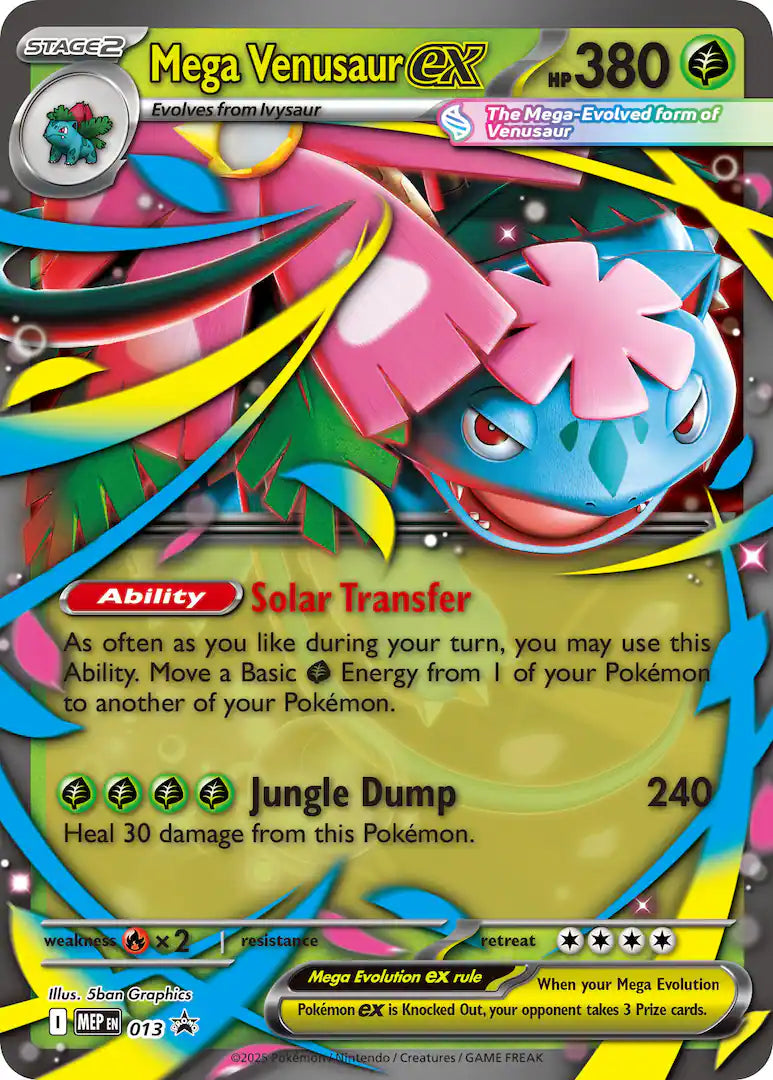 Pokémon - Trading Card Game: Mega Venusaur ex Premium Collection — back view