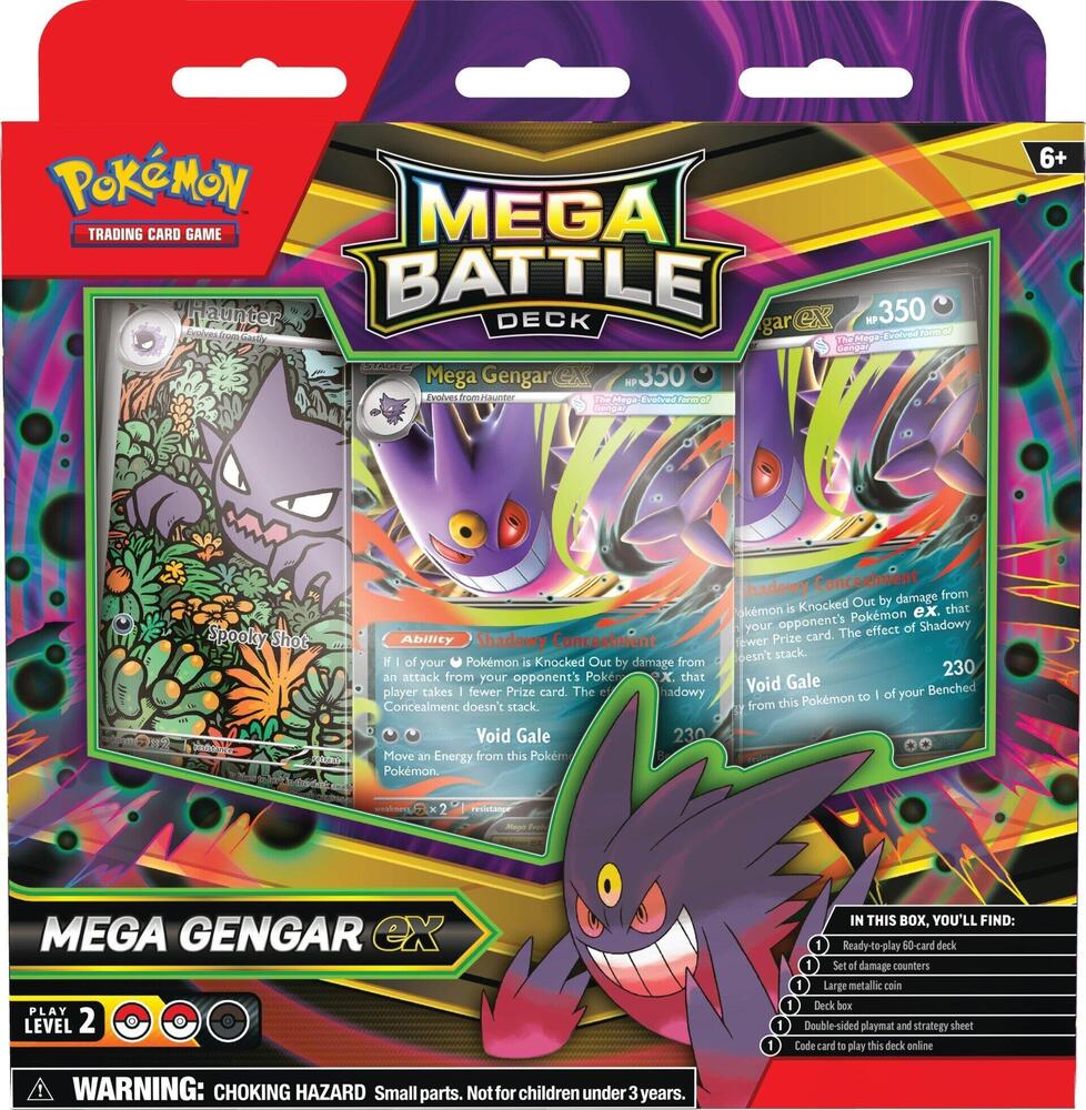Mega Battle Deck (Mega Gengar ex) — sealed Pokémon TCG battle deck