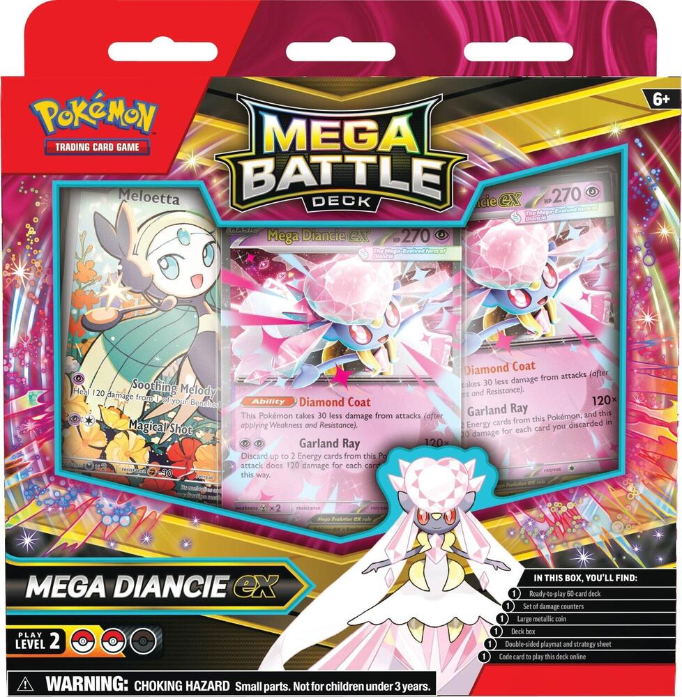 Mega Battle Deck (Mega Diancie ex) — sealed Pokémon TCG battle deck