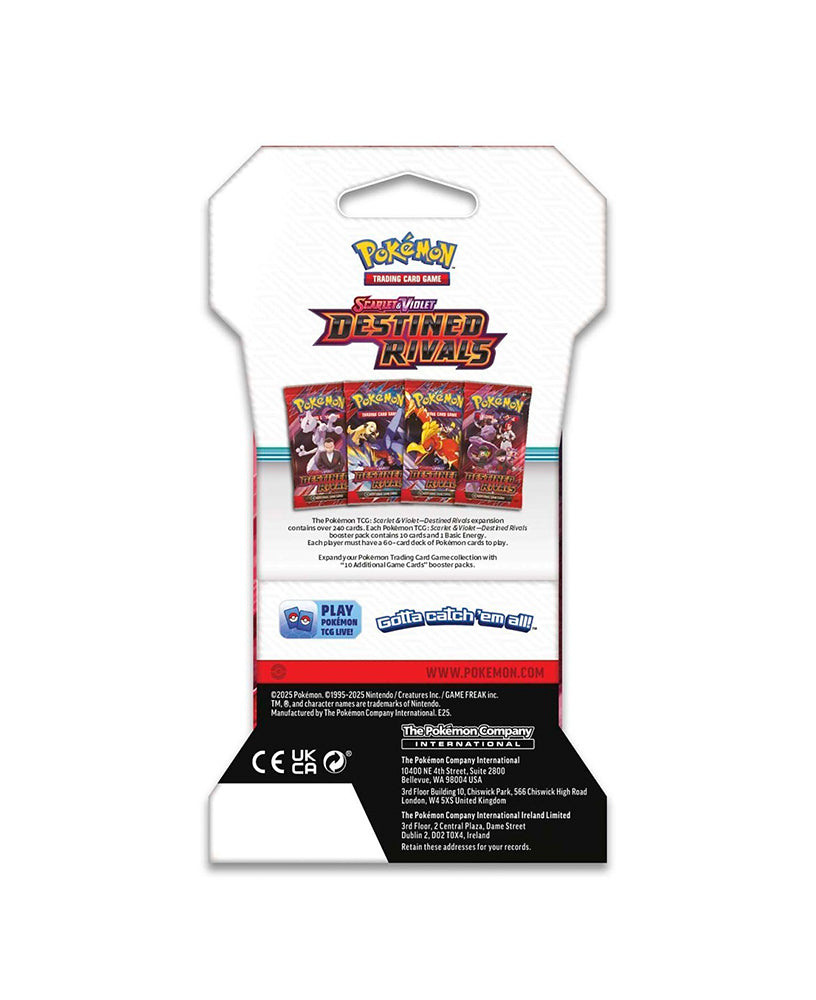 Pokémon TCG: Scarlet & Violet Destined Rivals Booster (Pack Art Varies) — back view