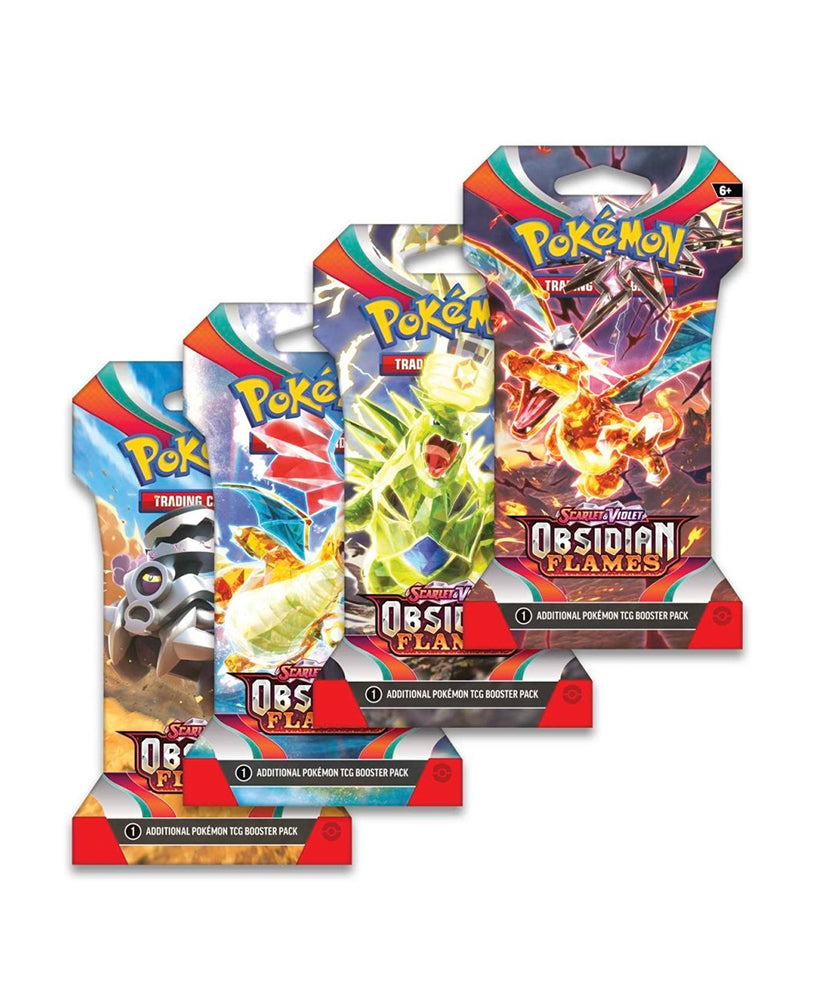 Pokémon TCG: Scarlet & Violet-Obsidian Flames Booster Pack (10 Cards) — back view
