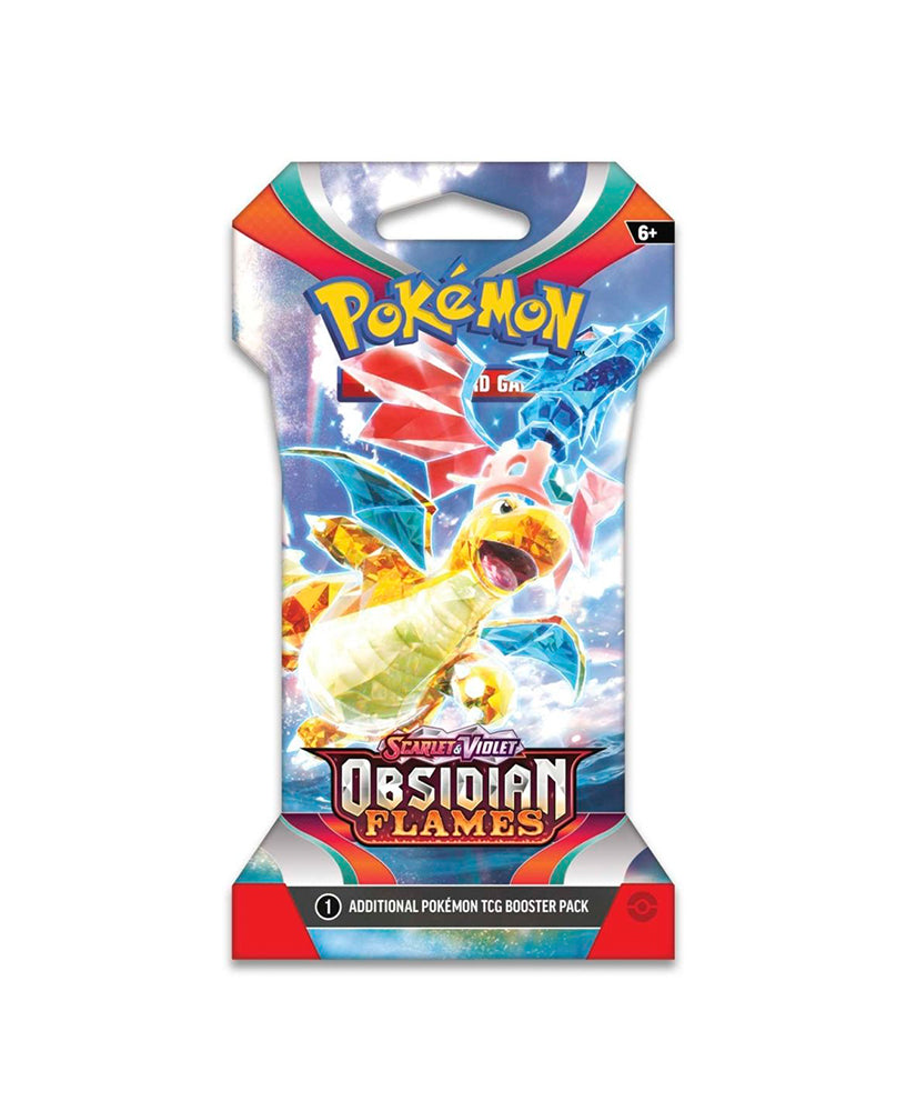 Pokémon TCG: Scarlet & Violet-Obsidian Flames Booster Pack (10 Cards) — back view