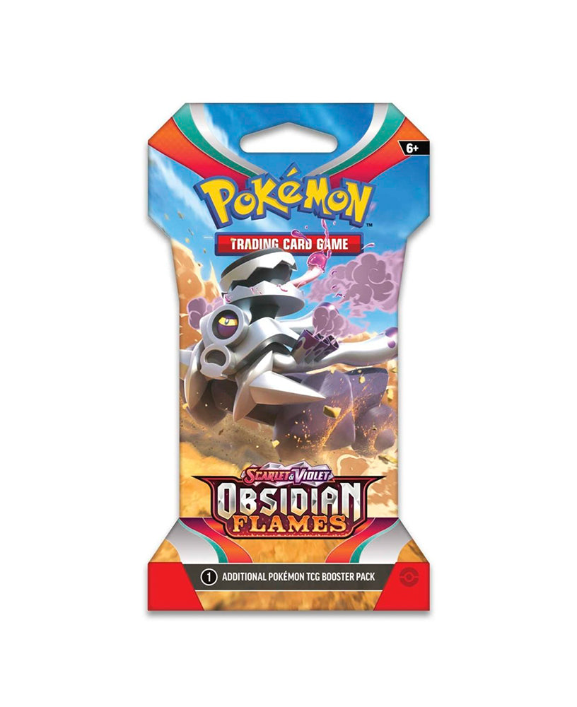 Pokémon TCG: Scarlet & Violet-Obsidian Flames Booster Pack (10 Cards) — back view