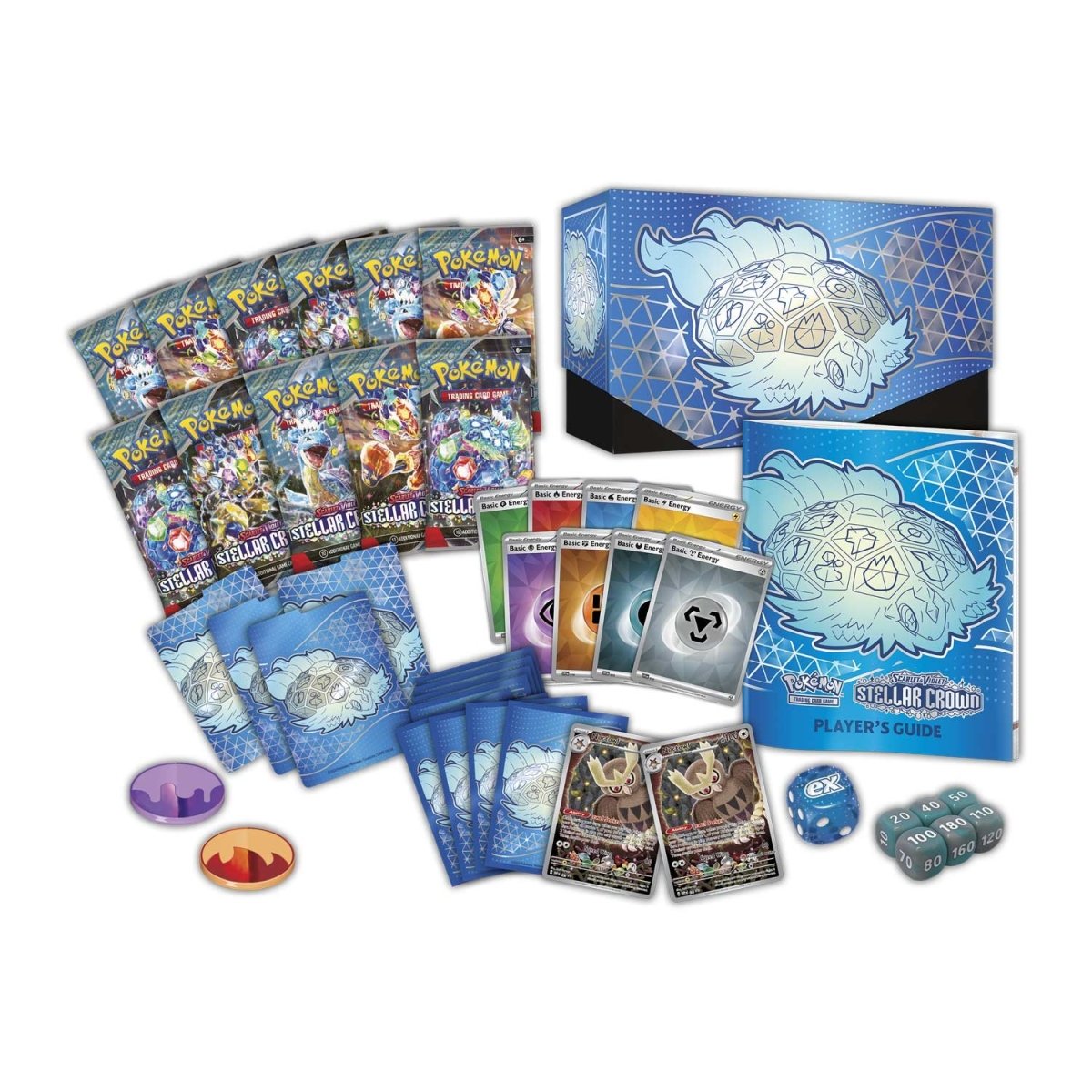 Pokémon TCG: Scarlet & Violet-Stellar Crown Elite Trainer Box — back view