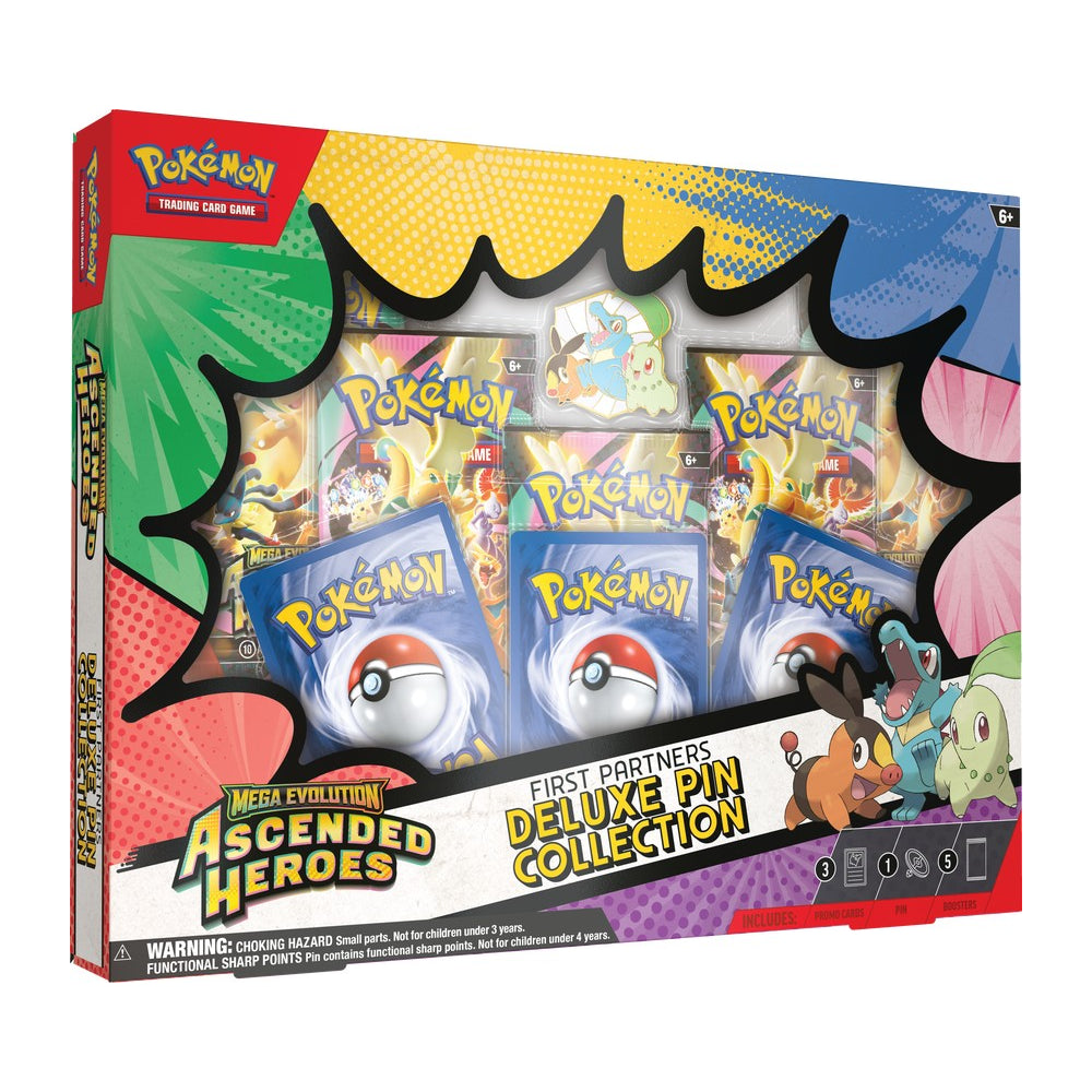 Ascended Heroes First Partners Deluxe Pin Collection — sealed Pokémon TCG pin collection