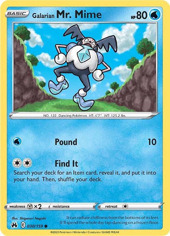 [CRZ] Galarian Mr. Mime 030/159 - Reverse Holo