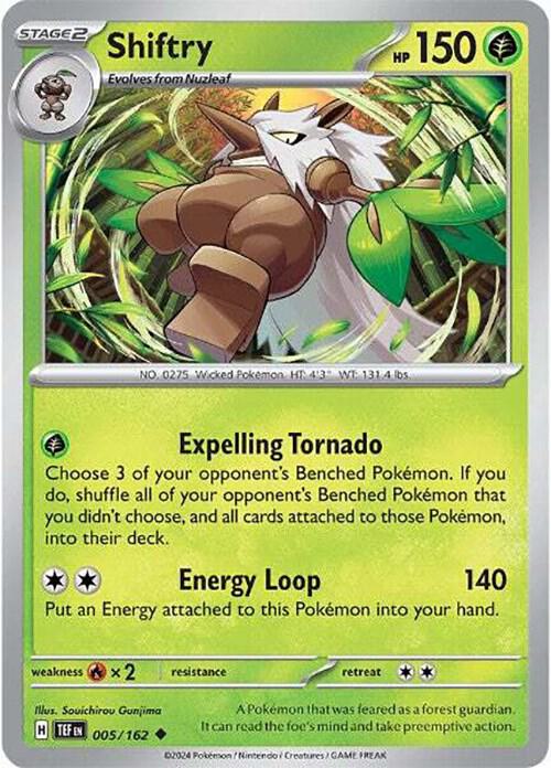 [TEF] Shiftry 005/162 - Reverse Holo