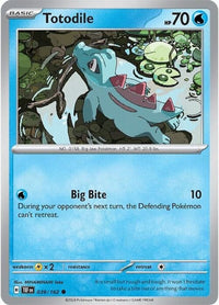 [TEF] Totodile 039/162 - Reverse Holo