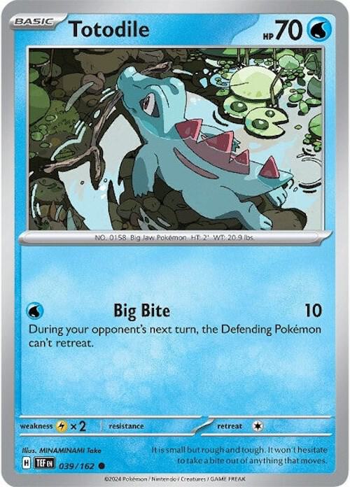 [TEF] Totodile 039/162 - Reverse Holo