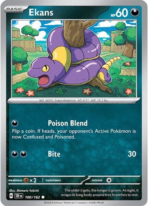 [TEF] Ekans 100/162 - Reverse Holo