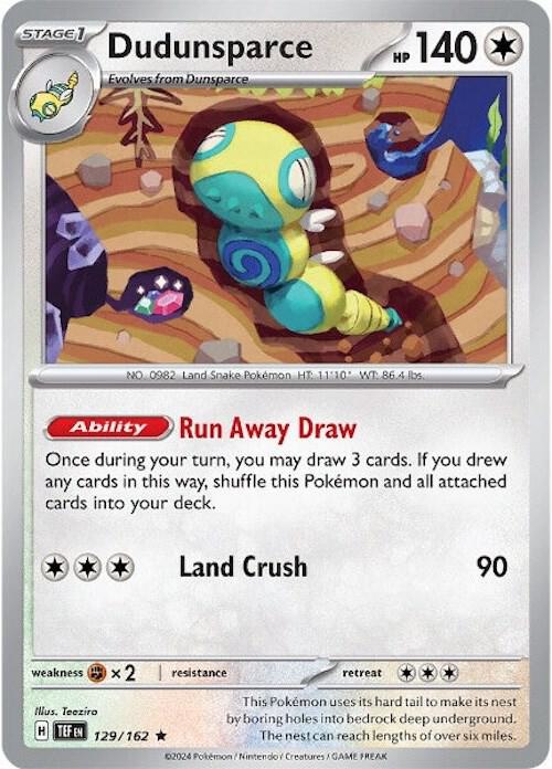 [TEF] Dudunsparce 129/162 - Reverse Holo