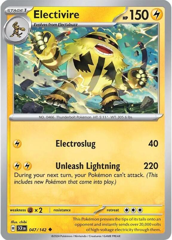 [SCR] Electivire 047/142 - Reverse Holo