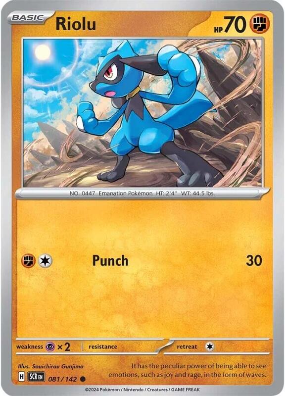 [SCR] Riolu 081/142 - Reverse Holo