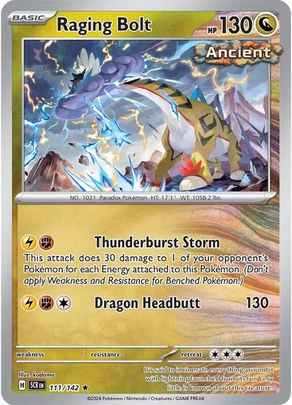 [SCR] Raging Bolt 111/142 - Reverse Holo