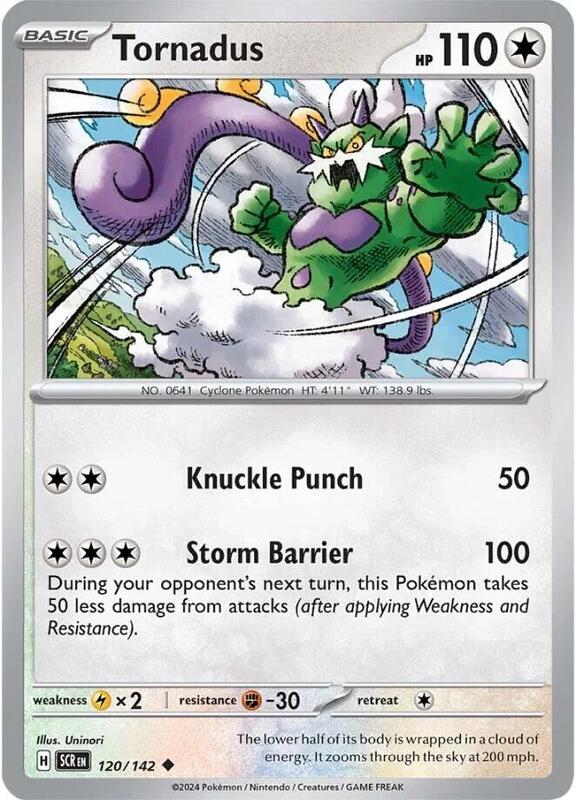 [SCR] Tornadus 120/142 - Reverse Holo