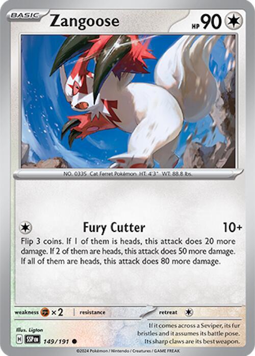 [SSP] Zangoose 149/191 - Reverse Holo