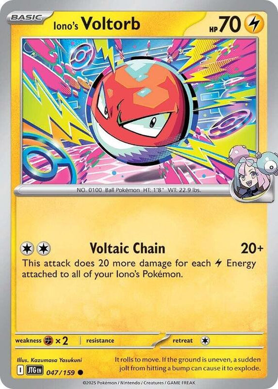 [JTG] Iono's Voltorb 047/159 - Reverse Holo