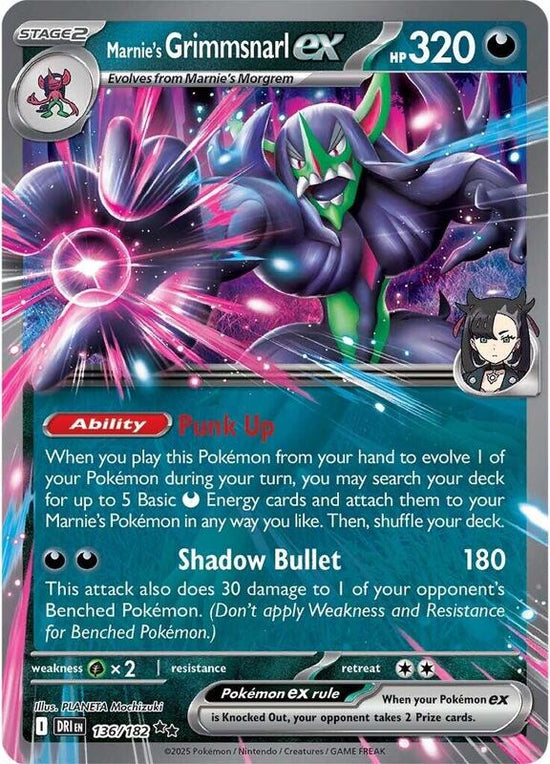 [DRI] Marnie's Grimmsnarl ex 136/182 - Holo
