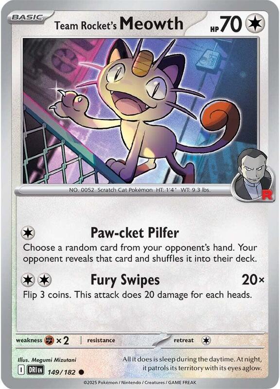 [DRI] Team Rocket's Meowth 149/182