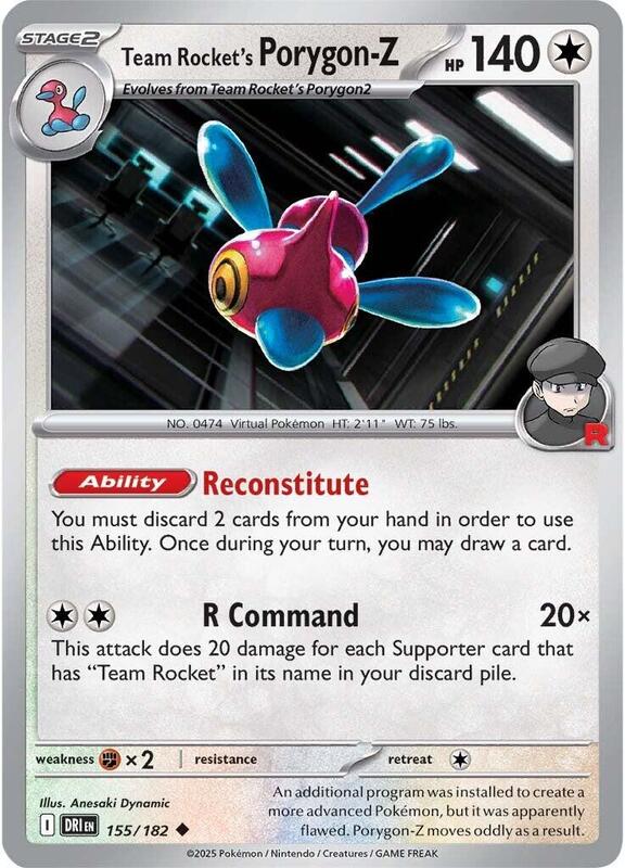 [DRI] Team Rocket's Porygon-Z 155/182