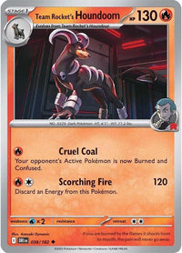 [DRI] Team Rocket's Houndoom 038/182 - Reverse Holo