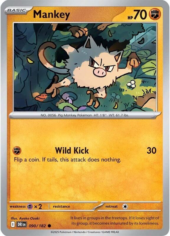 [DRI] Mankey 090/182 - Reverse Holo