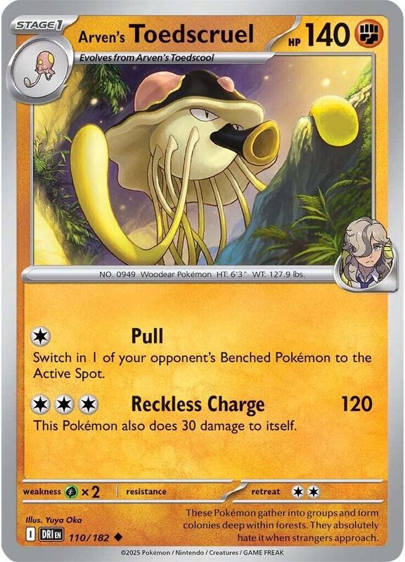 [DRI] Arven's Toedscruel 110/182 - Reverse Holo