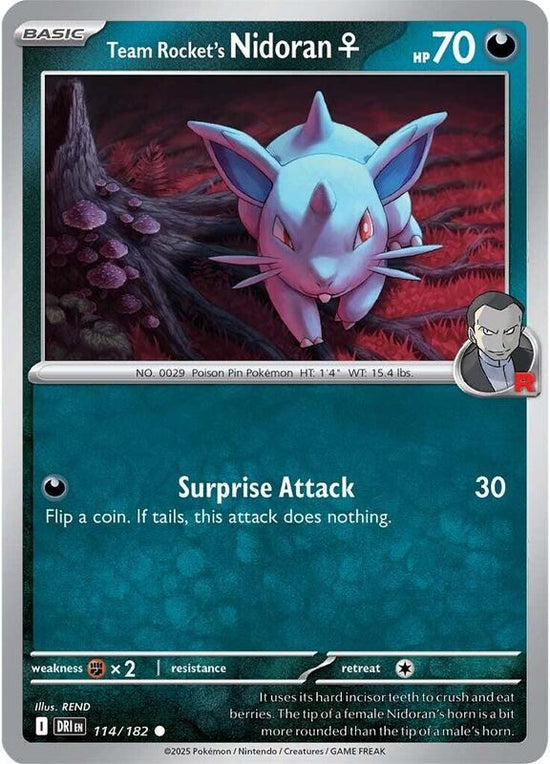 [DRI] Team Rocket's Nidoran ♀ 114/182