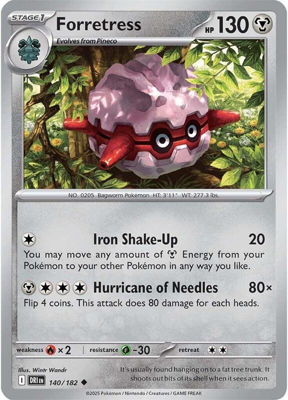 [DRI] Forretress 140/182 - Reverse Holo