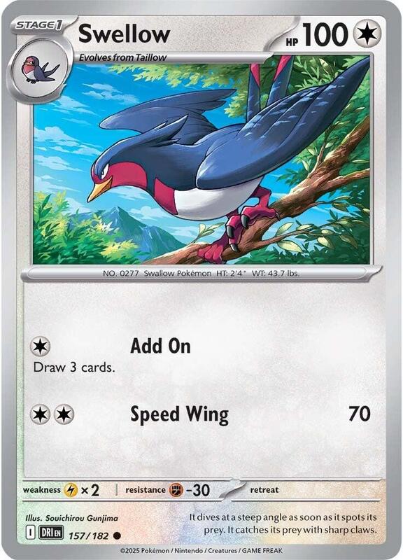[DRI] Swellow 157/182 - Reverse Holo