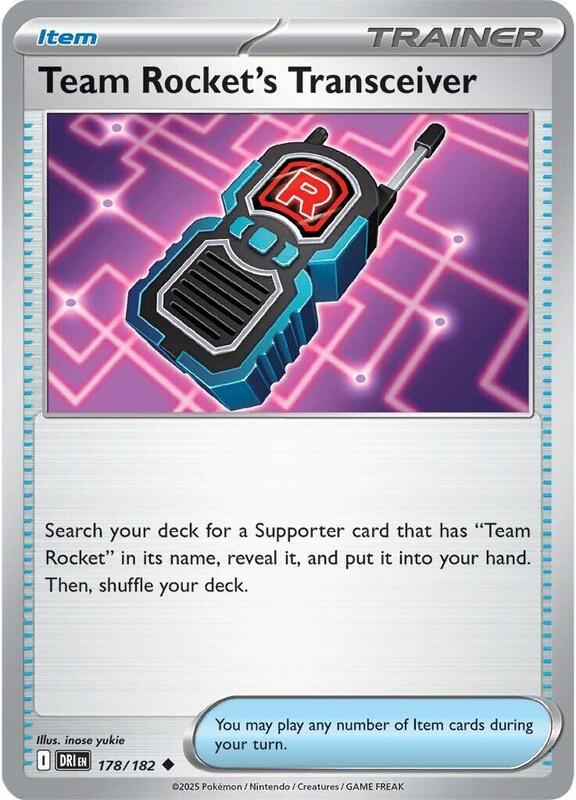 [DRI] Team Rocket's Transceiver 178/182 - Reverse Holo