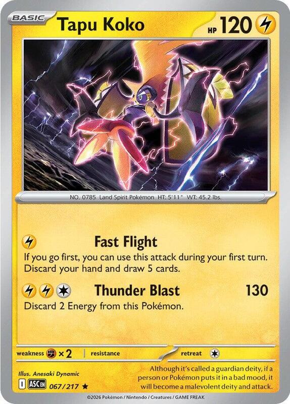 [ASC] Tapu Koko 067/217 - Holo