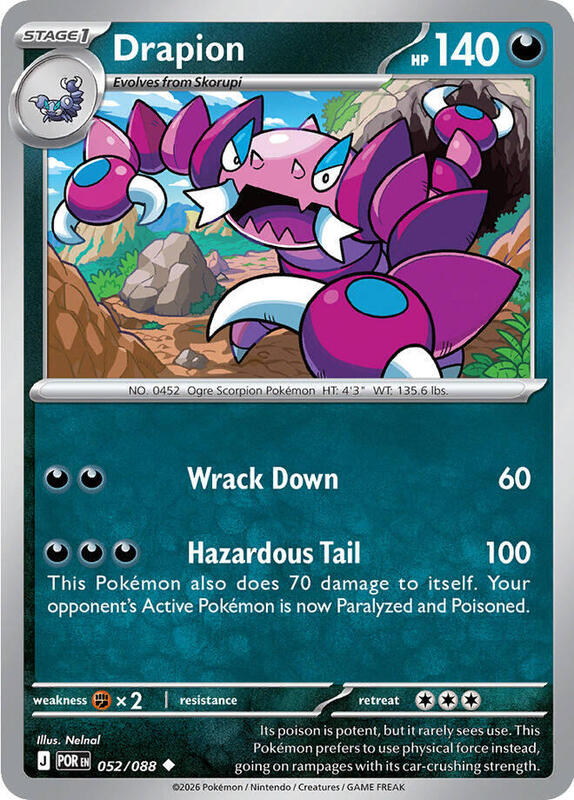 [POR] Drapion 052/088 - Reverse Holo