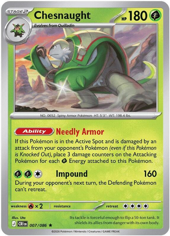 [CR] Chesnaught 007/086 - Holo