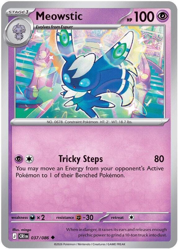 [CR] Meowstic 037/086 - Reverse Holo