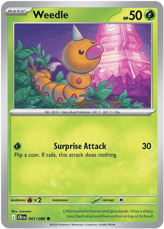 [CR] Weedle 001/086