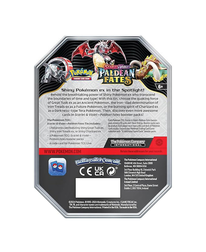 Paldean Fates Tin [Charizard ex] - SV: Paldean Fates (PAF)