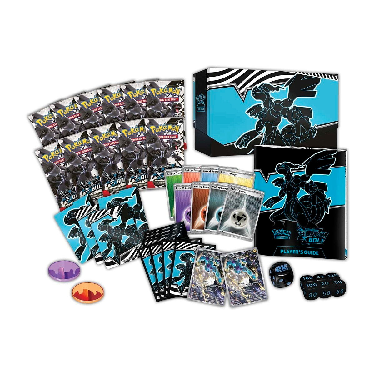 Pokemon Trading Card Games Scarlet & Violet 10.5 -POKEMON CENTER - Black Bolt Elite Trainer Box — back view