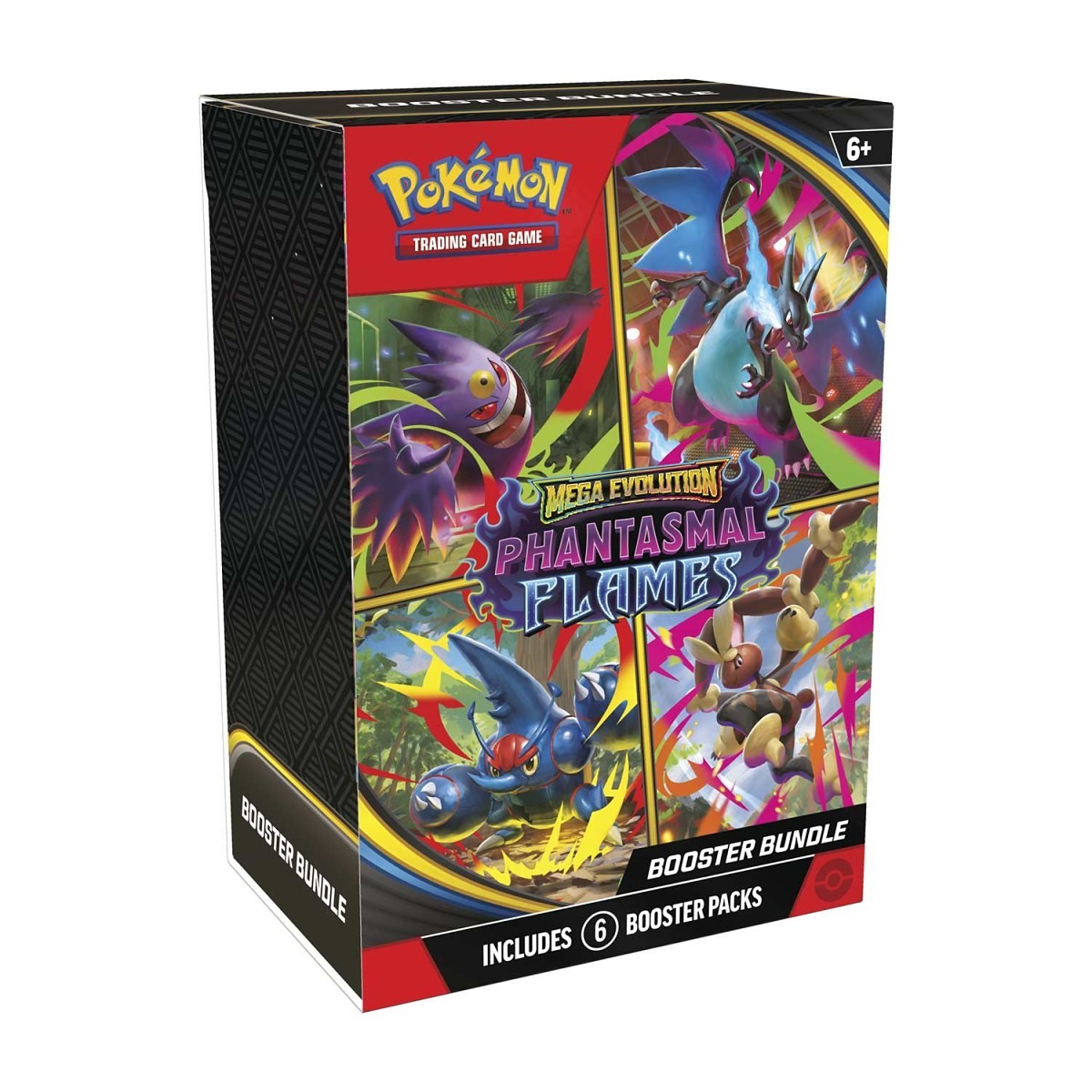 Pokémon TCG: Mega Evolution-Phantasmal Flames Booster Bundle (6 Packs) — sealed Pokémon TCG booster bundle