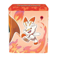 Pokémon TCG: Fire Stacking Tin — back view