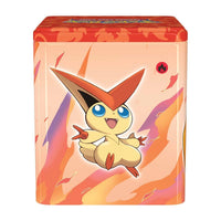 Pokémon TCG: Fire Stacking Tin — back view