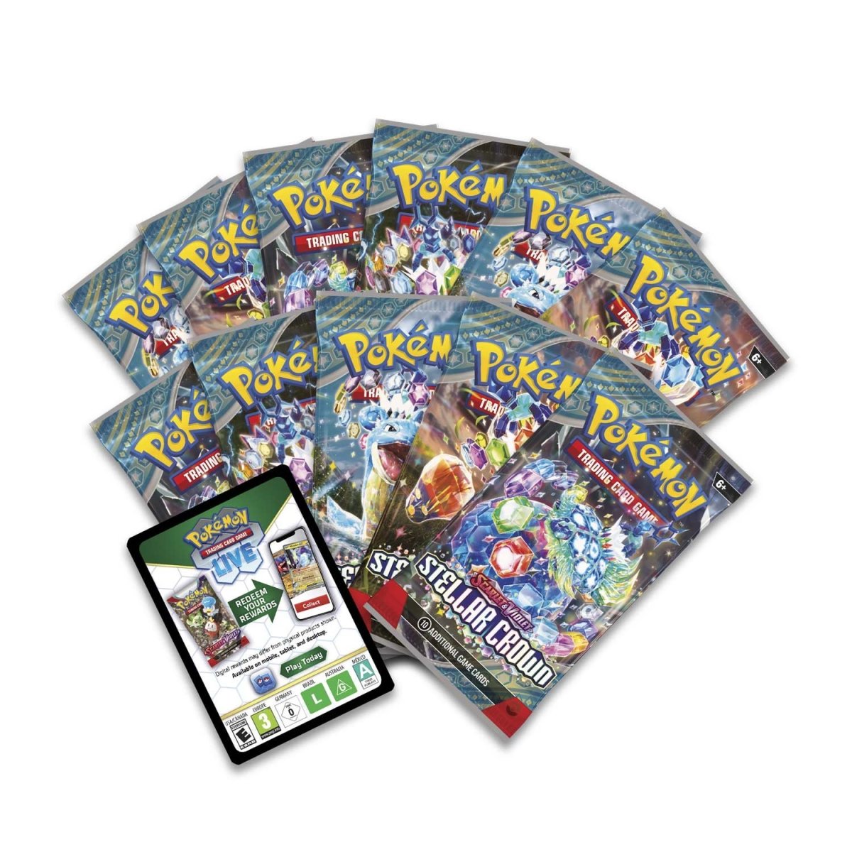 Pokémon TCG: Scarlet & Violet-Stellar Crown Elite Trainer Box — back view