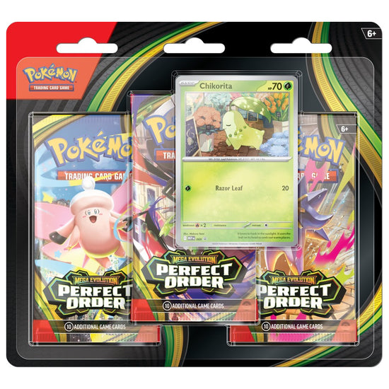 Perfect Order 3-Pack Blister [Chikorita] - ME: Perfect Order (POR)