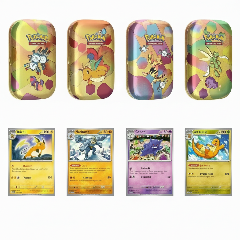 Sam's Club 151 (4 Mini Tins + 4 Promo Cards Bundle) — sealed Pokémon TCG collection box