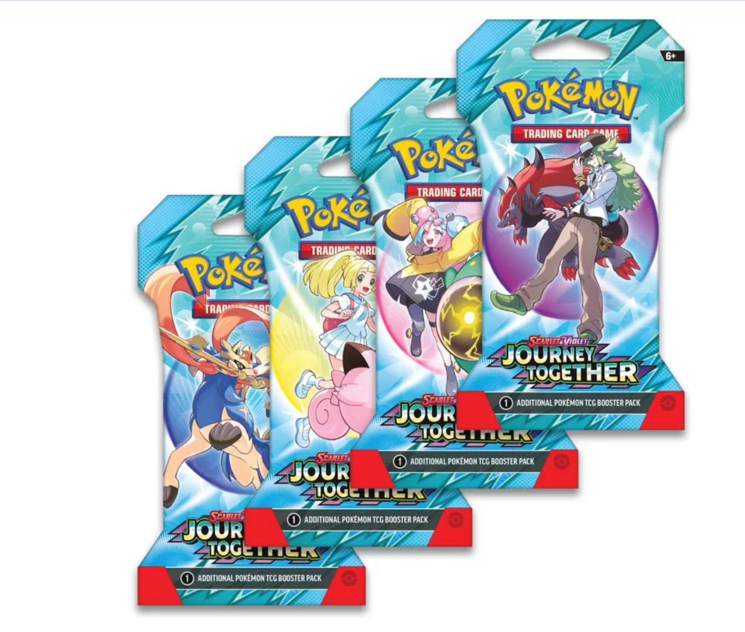 Pokémon TCG: Scarlet & Violet-Journey Together Booster Pack (10 Cards) — back view