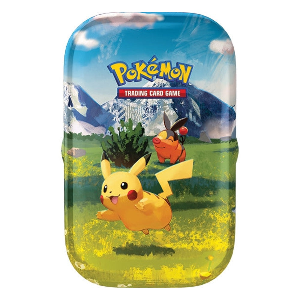 Pokemon TCG Mega Evolution Ascended Heroes Mini Tin featuring Pikachu & Tepig