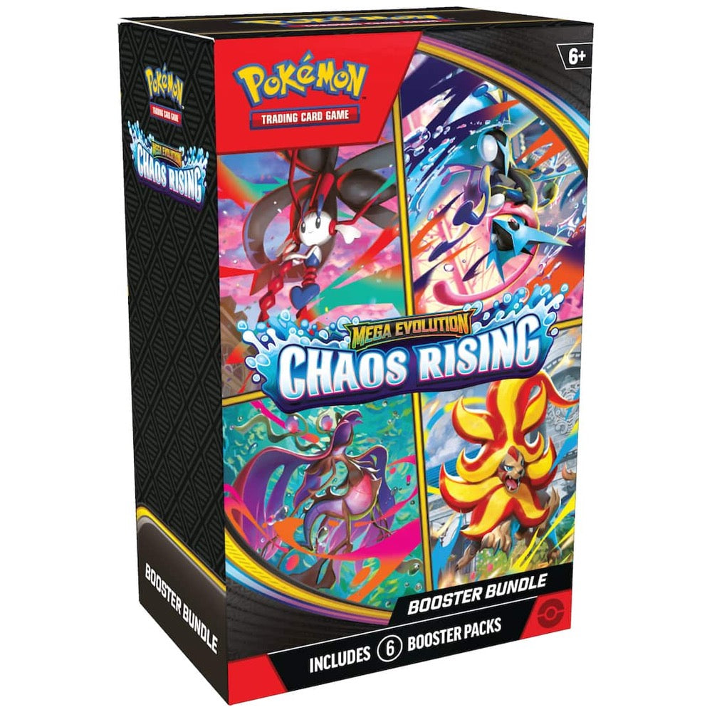 Pokémon TCG Mega Evolution Chaos Rising Booster Bundle - 6 packs