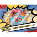 Pokémon TCG Mega Evolution Ascended Heroes Mega Feraligatr ex Box featuring foil and oversize lenticular promo cards